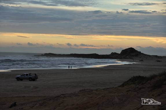 Fim de trade na Praia do Cardoso, no Farol de Santa Marta, litoral sul de Santa Catarina